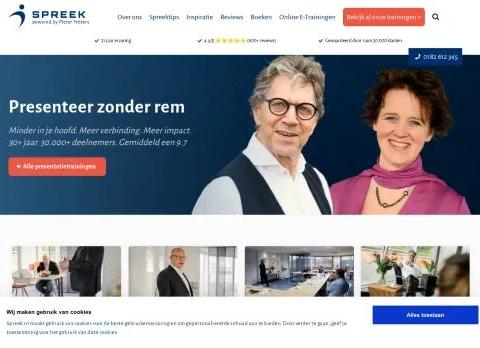 Screenshot van Spreek.nl