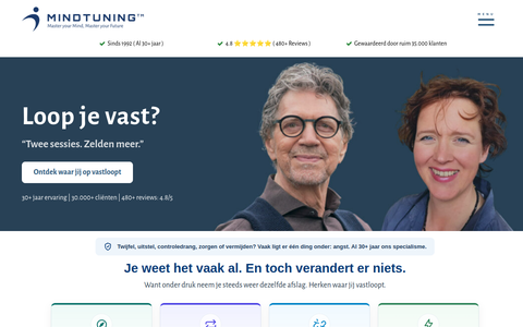 Screenshot van MindTuning