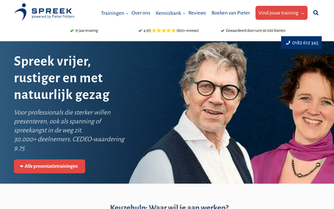 Screenshot van Spreek.nl