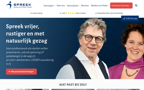 Screenshot van Spreek.nl